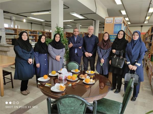 بازدید مدیر اطلاع‌رسانی پزشکی دانشگاه و رئیس کتابخانه مرکزی از کتابخانه دانشکده پرستاری مامایی، پیراپزشکی و توانبخشی